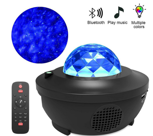 LED Star Galaxy Projector Starry Sky Night Light Built-in Bluetooth-Speaker