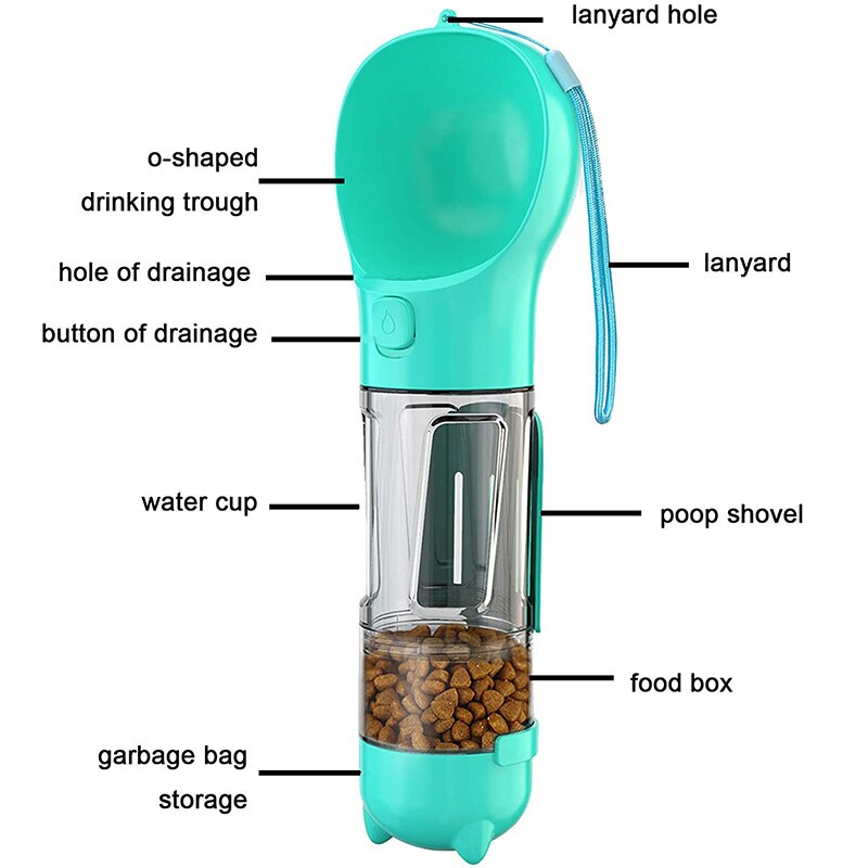 Dog Cat Food Water Dispenser